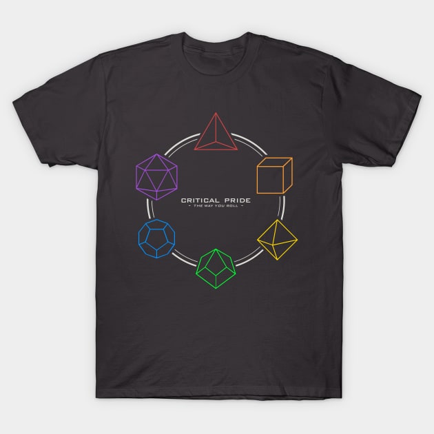 DnD Critical Pride LBGT T-Shirt by cibokilley